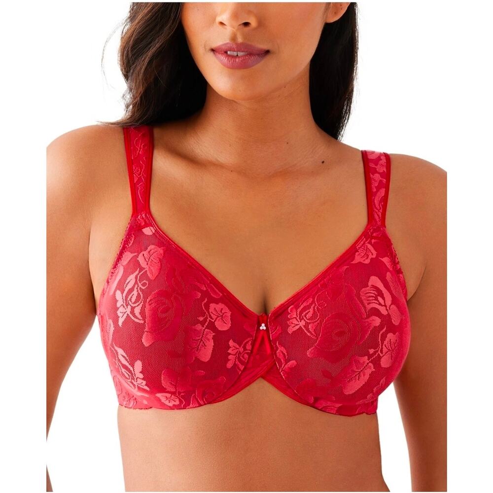 Wacoal 85567 Awareness Full Coverage Unlined Underwire Bra US Size 36G Red new - Picture 1 of 7